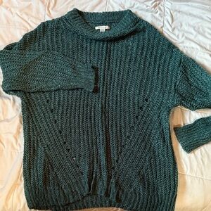 American Eagle Outfitters Teal Sweater